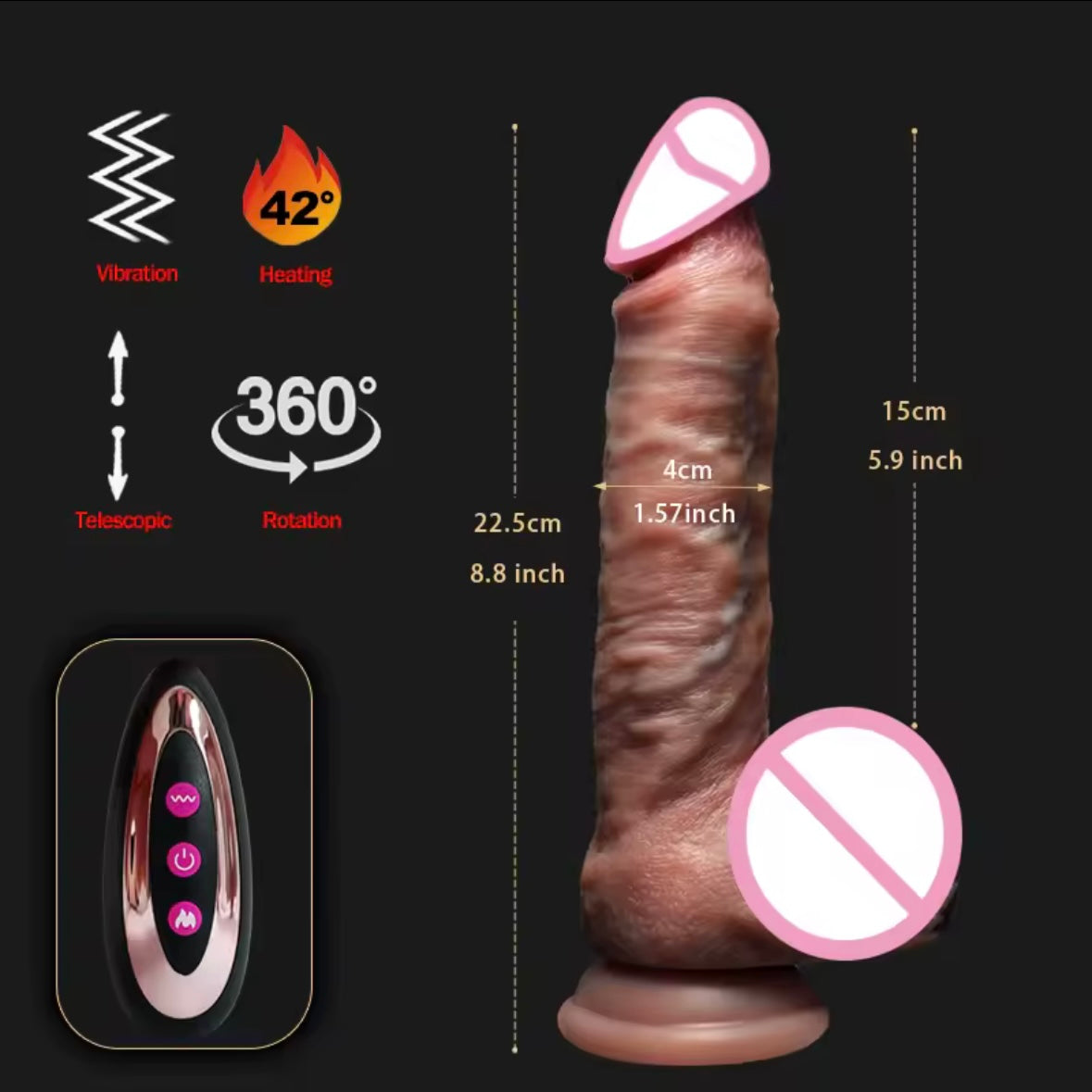 Multifunctional Vibrator with Remote Control