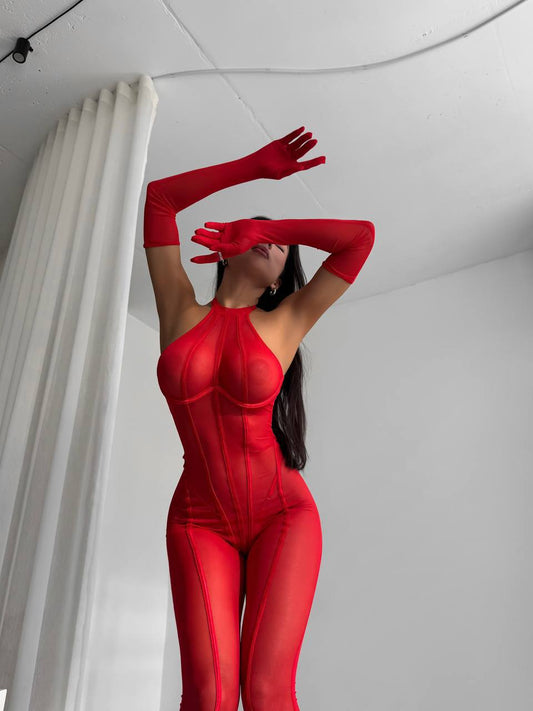 Crimson Mirage Bodystocking